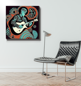 Electro Pulse Wrapped Canvas